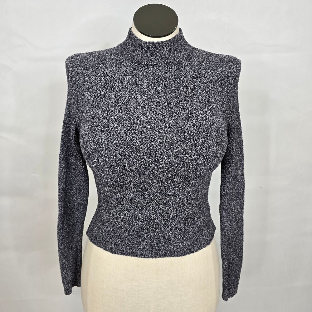 3/$25 Urban Outfitters Gray Long Sleeved Crop Turtleneck Sweater Sz L